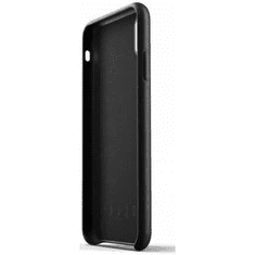 Mujjo Apple iPhone XS Max Bőr Tok Bankkártya Tartóval - Fekete (CS102BK)