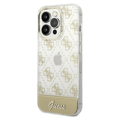 Guess 4G Stripe Script Logo Apple iPhone 14 Pro Max Tok - Arany (GUHCP14XHG4MHG)