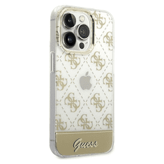 Guess 4G Stripe Script Logo Apple iPhone 14 Pro Max Tok - Arany (GUHCP14XHG4MHG)