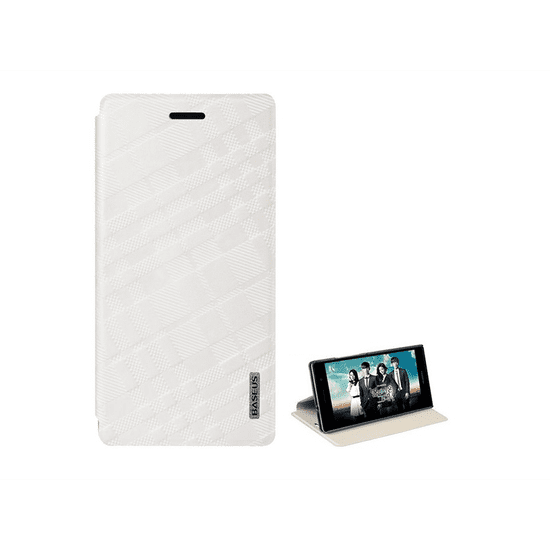 BASEUS Brocade Huawei Ascend P7 Flip Tok - Fehér (LTHWP7-BD02)