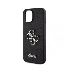 Guess Glitter Script Big 4G Apple iPhone 15 Tok - Fekete (GUHCP15SHG4SGK)