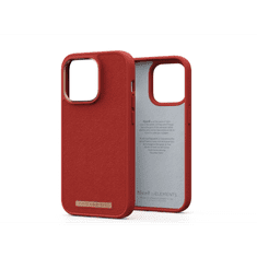 NJORD Suede Comfort Apple iPhone 14 Pro Szilikon Tok - Piros (NA43CM07)