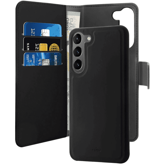 Puro Book Samsung Galaxy S23 Flip Tok - Fekete (PUSGS23BOOKC3BLK)