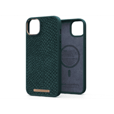 NJORD Salmon Leather MagSafe Apple iPhone 14 Plus Bőr Tok - Zöld (NA42SL02)