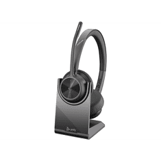 HP Poly Voyager 4320 (USB Type-A) Wireless Headset + BT700 Adapter - Fekete (76U49AA)