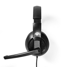 Nedis CHSTU210BK Vezetékes Headset - Fekete (CHSTU210BK)