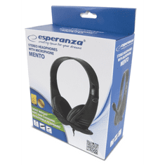 Esperanza EH209 Vezetékes Headset - Fekete (EH209)