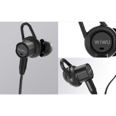 WiWU JJ One Bluetooth headset Fekete (JJ ONE BLACK)