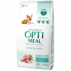 OptiMeal száraz kölyökkutyatáp minden fajtának pulykával 1,5 kg