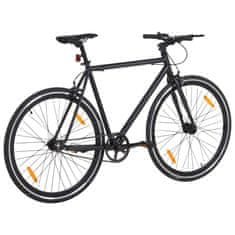 Vidaxl fekete örökhajtós kerékpár 700c 55 cm 92250