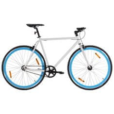 Greatstore fehér és kék örökhajtós kerékpár 700c 55 cm