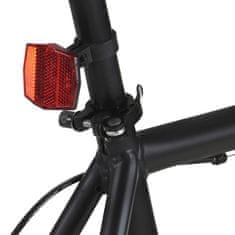 Vidaxl fekete és narancssárga fix áttételes kerékpár 700c 51 cm 92252