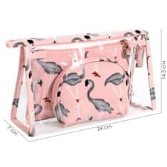Carla Kozmetikai táskák készlete Sutume rózsaszín Universal