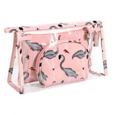 Carla Kozmetikai táskák készlete Sutume rózsaszín Universal