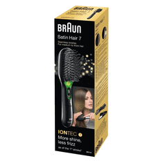 Braun BR710 Felnőtt Lapos hajkefe Fekete, Zöld 1 dB
