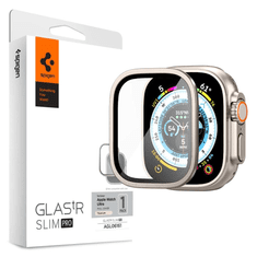 Spigen Glas.tR Slim Pro Apple Watch Ultra Kijelzővédő üveg - Titánium (49mm) (AGL06161)