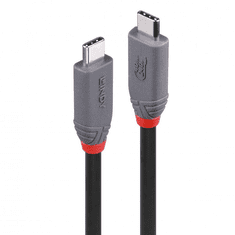 Lindy 36956 USB kábel 0,8 M USB4 Gen 3x2 USB C Fekete (36956)