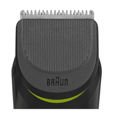 Braun BeardTrimmer 3 BT3323 AC/akkumulátor 20 1 cm Fekete, Zöld