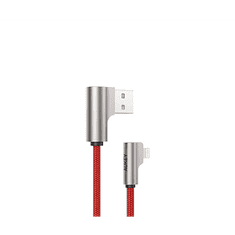 Aukey CB-AL01 USB-A apa 2.0 - Lightning apa Adat és töltőkábel - Piros (2m) (CB-AL01 RED)