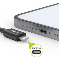 Goobay 72905 Lightning apa - USB-A apa 2.0 Adat és töltőkábel - Fehér (72905)