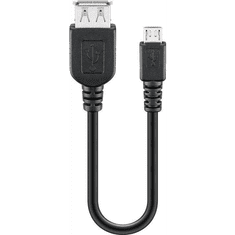 Goobay USB2.0-A apa - MicroUSB-B Nagy sebességű Adapterkábel 0.2m (95194)