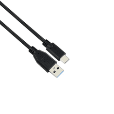 Iris CX-144 USB-A apa - USB-C apa 3.1 Adat és töltőkábel - Fekete (2m) (CX-144)