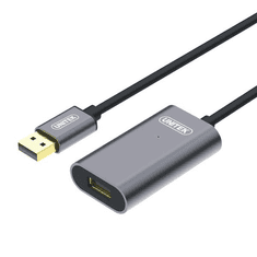 Unitek Y-271 USB 2.0 Aktív hosszabbító kábel 5m Szürke/Fekete (Y-271)