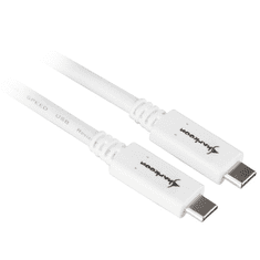 Sharkoon USB 3.1 Gen2 Type-C Adatkábel 1m - Fehér (4044951021185)