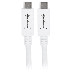 Sharkoon USB 3.1 Gen2 Type-C Adatkábel 1m - Fehér (4044951021185)