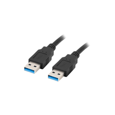 Lanberg USB 3.0 kábel 0.5m - Fekete (CA-USBA-30CU-0005-BK)