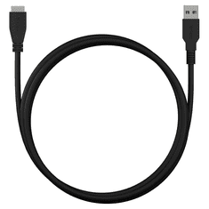 Yenkee YCU 011 BK USB Type-A apa - Micro USB Type-B apa 3.0 Adat és töltő kábel - Fekete (1.5m) (YCU 011 BK)
