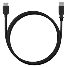 Yenkee YCU 014 BK USB Type-A apa - USB Type-A anya 2.0 Hosszabbító kábel - Fekete (1.5m) (YCU 014 BK)