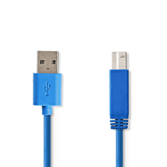 Nedis CCGP61100BU20 USB-A - USB-B (apa - apa) kábel 2m - Kék (CCGP61100BU20)