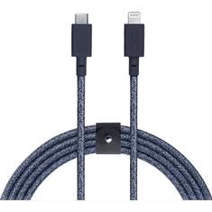 Native Union USB-C apa - Lightning apa 2.0 Adat és töltő kábel - Kék (3m) (BELT-CL-IND-3-NP)