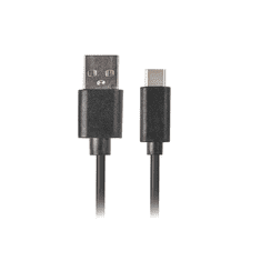 Lanberg USB 3.1-C apa - USB 3.1-A apa Adatkábel 1.8m - Fekete (CA-USBO-31CU-0018-BK)