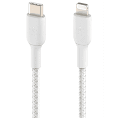 Belkin Lightning apa - USB-C apa Adat- és töltőkábel - Fehér (2m) (CAA004BT2MWH)