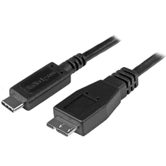 Startech StarTech.com USB31CUB1M USB kábel 1 M USB 3.2 Gen 2 (3.1 Gen 2) USB C Micro-USB B Fekete (USB31CUB1M)