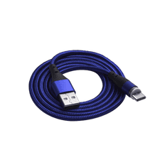 Akyga AK-USB-42 USB-A apa - mágneses USB-C apa Adat és töltő kábel - Kék (1m) (AK-USB-42)