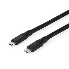 Nedis USB-C apa - USB-C apa töltő/adat kábel - Fekete (1m) (CCGB64810BK10)