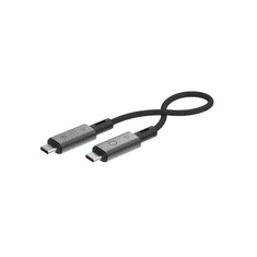 Linq byELEMENTS LQ48028 USB kábel 0,3 M USB4 Gen 3x2 USB C Fekete, Szürke (LQ48028)