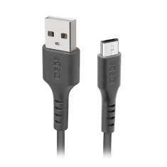 SBS LTHL200 USB-A apa - Micro USB apa 2.0 Adat és töltőkábel - Fekete (1m) (LTHL200)