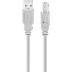 Goobay 50953 USB-A apa - USB-B apa 2.0 Nyomtató kábel - Szürke (1.8m) (50953)