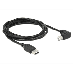 DELOCK DeLock USB2.0 M - USB-B M (90°) Adapterkábel 2m - Fekete