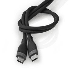 Nedis CCGB60820BK15 USB Type-C apa - USB Type-C apa Adat és töltő kábel - Fekete (1,5m) (CCGB60820BK15)