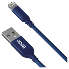 Yenkee YCU 611 BE USB-A apa - Lightning apa 2.0 Adat és töltőkábel - Kék (1m) (YCU 611 BE)