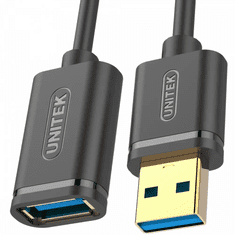 Unitek Y-C4030GBK USB-A apa - USB-A anya 3.1 Hosszabbító kábel - Fekete (3m) (Y-C4030GBK)