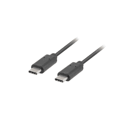 Lanberg USB 2.0-C apa - USB 2.0-C apa Adatkábel 1m - Fekete (CA-CMCM-10CU-0010-BK)