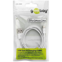 Goobay 54600 USB-A 2.0 apa - Lightning apa Adat és töltőkábel (1m) (54600)