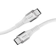 Intenso C315C USB-C apa - USB-C apa 2.0 Adat és töltő kábel - Fehér (1.5m) (7901002)