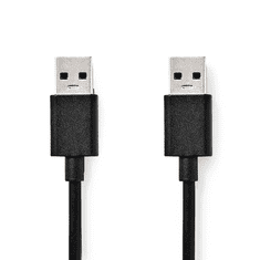 Nedis CCGB61000BK20 USB Type-A apa - USB Type-A apa Adatkábel - Fekete (2m) (CCGB61000BK20)